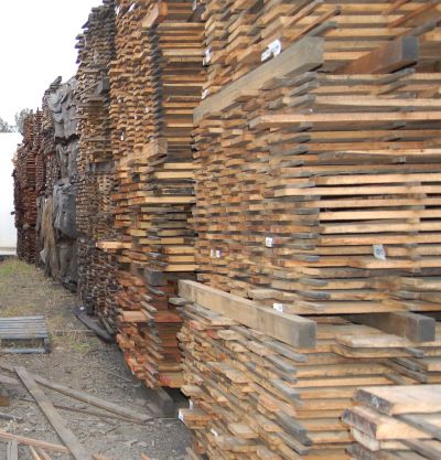 ‘Stripped out’ boards being air dried