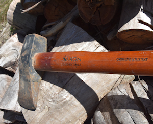 Timber handle on a blockbuster