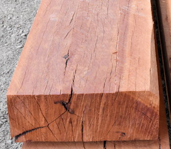 Surface checks on the face of a board